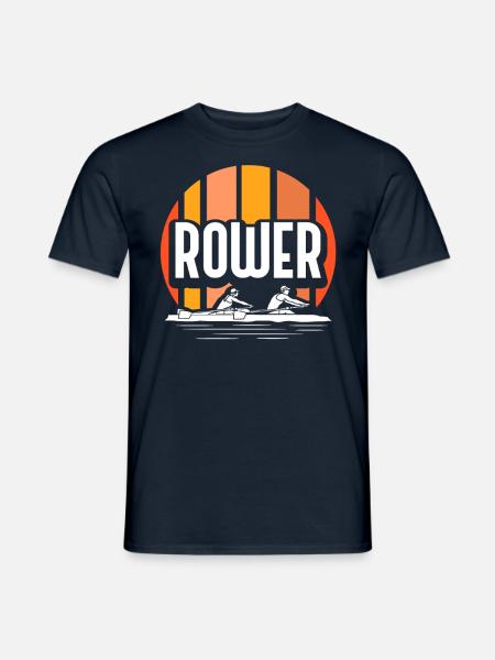 Rower Rowing Rowing Boat Rowing Rowing - Men's T-Shirt - navy