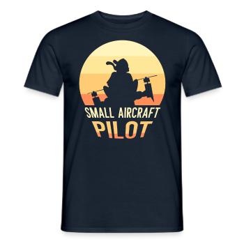 Small Aircraft Pilot Private Aircraft Light Aircraft - Men's T-Shirt - navy - Front - AI Model Male 178 light (178cm)