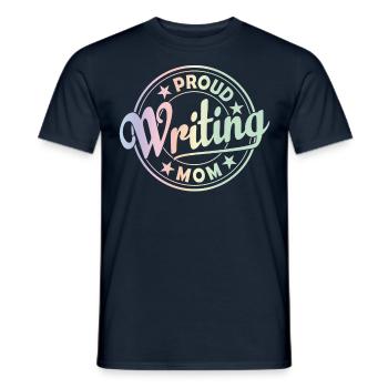 Stolze Schreibende Mutter Schreiber Autor - Männer T-Shirt - Navy - Vorne - AI Model Male 178 light (178cm)
