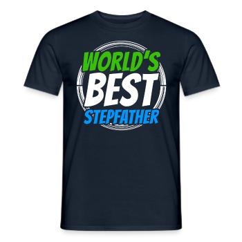 Der Beste Stiefvater Der Welt Stepdad Stiefpapa - Männer T-Shirt - Navy - Vorne - AI Model Male 178 light (178cm)