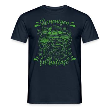 Shenanigan Liebhaber Ire Gälisch Irland Irisch - Männer T-Shirt - Navy - Vorne - AI Model Male 178 light (178cm)
