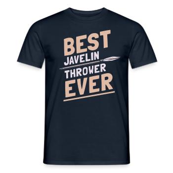 Meilleur lanceur de javelot de tous les temps Lancer de javelot - T-shirt homme - marine - Devant - AI Model Male 178 light (178cm)