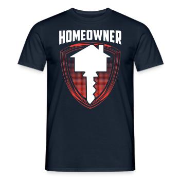 Hauseigentümer Hausbesitzer Haus Hausherr - Männer T-Shirt - Navy - Vorne - AI Model Male 178 light (178cm)