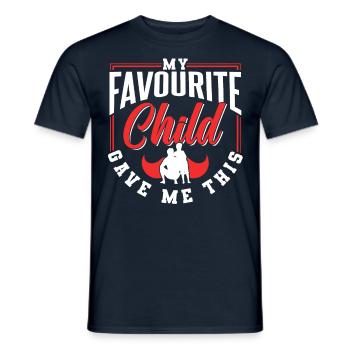 Mein Lieblingskind Hat Mir Das Geschenkt Papa - Männer T-Shirt - Navy - Vorne - AI Model Male 178 light (178cm)