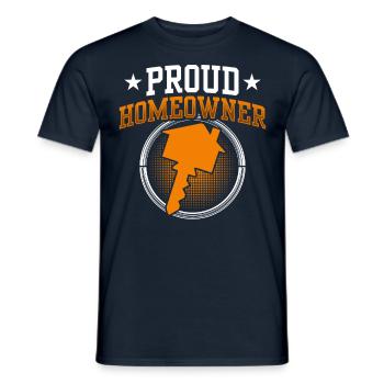 Stolzer Hauseigentümer Hausherr Haus Hausbesitzer - Männer T-Shirt - Navy - Vorne - AI Model Male 178 light (178cm)