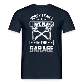 Je ne peux pas avoir de plans dans le passe-temps du garage - T-shirt homme - marine - Devant - AI Model Male 178 light (178cm)