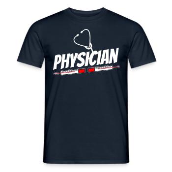 Profession de médecin Médecin Médecin Médecine - T-shirt homme - marine - Devant - AI Model Male 178 light (178cm)
