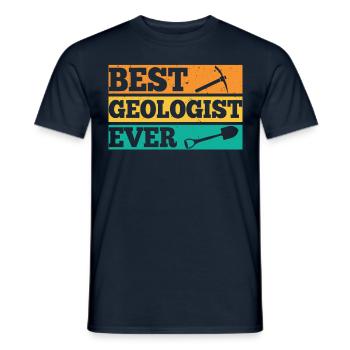 Bester Geologe Aller Zeiten Geologie Beruf - Männer T-Shirt - Navy - Vorne - AI Model Male 178 light (178cm)