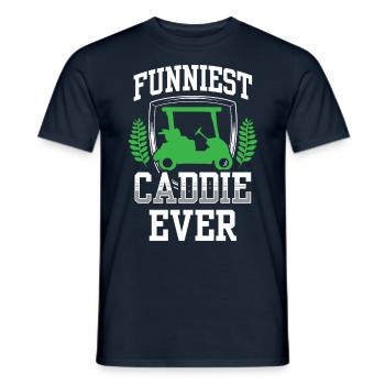 The Funniest Caddie Ever Golf Golfing - Men's T-Shirt - navy - Front - AI Model Male 178 light (178cm)