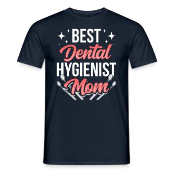 Hygiéniste dentaire Mama Hygiéniste dentaire Dentiste - T-shirt homme - marine - Devant - AI Model Male 178 light (178cm)