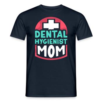 Hygiéniste dentaire Mama Dentiste Hygiéniste dentaire - T-shirt homme - marine - Devant - AI Model Male 178 light (178cm)
