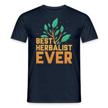 Best Herbal Specialist of All Time Herbs - Men's T-Shirt - navy - Front - AI Model Male 178 light (178cm)