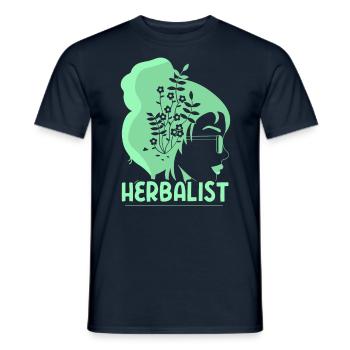 Herb Collector Herb Herb Garden Herbs - Men's T-Shirt - navy - Front - AI Model Male 178 light (178cm)