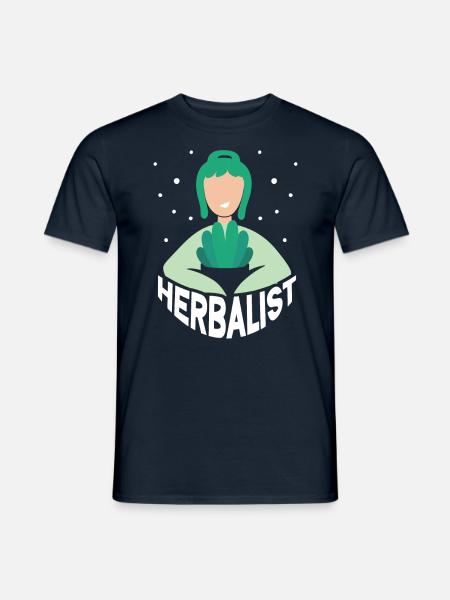 Kräutersammler Kräuter Kraut Kräutergarten - Männer T-Shirt - Navy