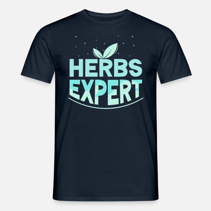 Kräuterexperte Kräuter Kraut Kräutergarten - Männer T-Shirt - Navy