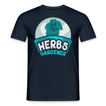 Herb Gardener Herb Herb Garden Herbalism - Men's T-Shirt - navy - Front - AI Model Male 178 light (178cm)