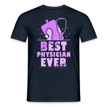 Der Beste Arzt Aller Zeiten Doktor Mediziner Beruf - Männer T-Shirt - Navy - Vorne - AI Model Male 178 light (178cm)