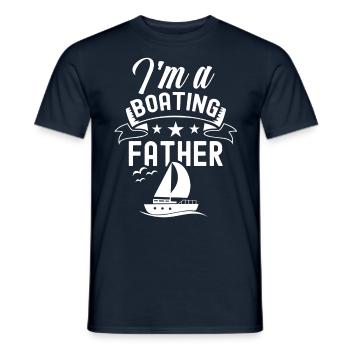 Je suis un père plaisancier - T-shirt homme - marine - Devant - AI Model Male 178 light (178cm)
