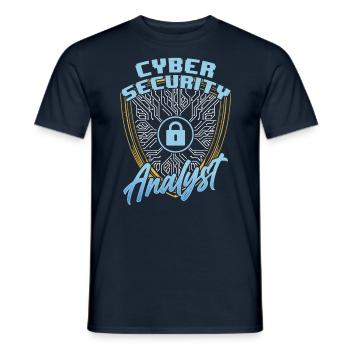 Analyst Für Cybersicherheit Cybersecurity Hacker - Männer T-Shirt - Navy - Vorne - AI Model Male 178 light (178cm)