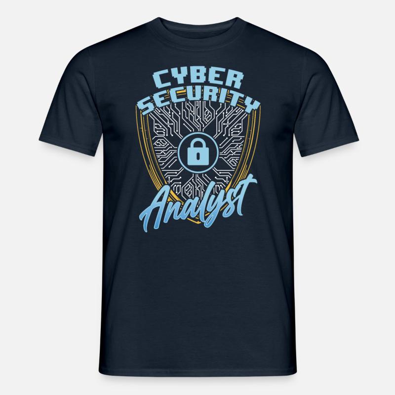 Analyst Für Cybersicherheit Cybersecurity Hacker - Männer T-Shirt - Navy