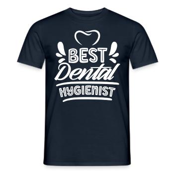 Best Dental Hygienist Dentist Dental Hygiene - Men's T-Shirt - navy - Front - AI Model Male 178 light (178cm)