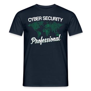 Cybersecurity Specialist Hacker Cybersecurity - Men's T-Shirt - navy - Front - AI Model Male 178 light (178cm)