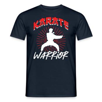 Karate Warrior Martial Arts Fighter Martial Arts - Men's T-Shirt - navy - Front - AI Model Male 178 light (178cm)