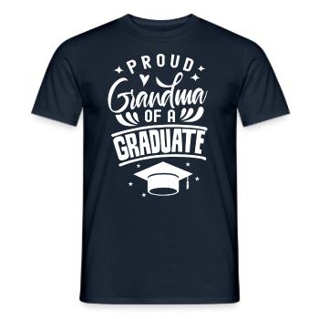 Stolze Großmutter Eines Absolventen Absolvent - Männer T-Shirt - Navy - Vorne - AI Model Male 178 light (178cm)