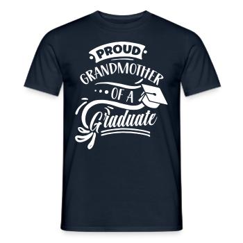 Stolze Großmutter Eines Absolventen Absolvent - Männer T-Shirt - Navy - Vorne - AI Model Male 178 light (178cm)