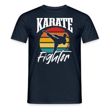 Karate Fighter Martial Arts Karate Martial Arts - Men's T-Shirt - navy - Front - AI Model Male 178 light (178cm)