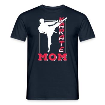 Karate Mother Martial Arts Martial Arts Fighter - Men's T-Shirt - navy - Front - AI Model Male 178 light (178cm)
