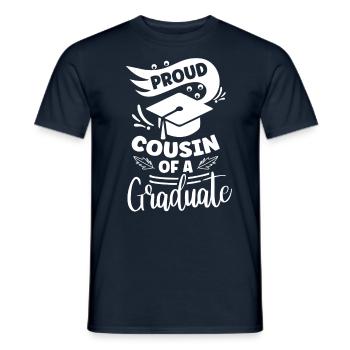 Stolzer Cousin Eines Absolventen Absolvent - Männer T-Shirt - Navy - Vorne - AI Model Male 178 light (178cm)