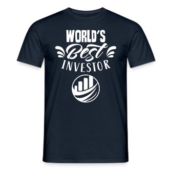 Der Beste Investor Der Welt Investieren Anleger - Männer T-Shirt - Navy - Vorne - AI Model Male 178 light (178cm)