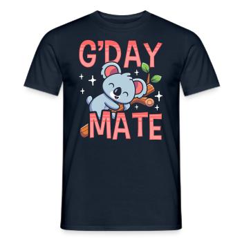 Guten Tag Kumpel Süß Koalas Koala Koalabär Tier - Männer T-Shirt - Navy - Vorne - AI Model Male 178 light (178cm)
