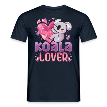 Koala Liebhaber Koalas Koalabär Süß Tier - Männer T-Shirt - Navy - Vorne - AI Model Male 178 light (178cm)