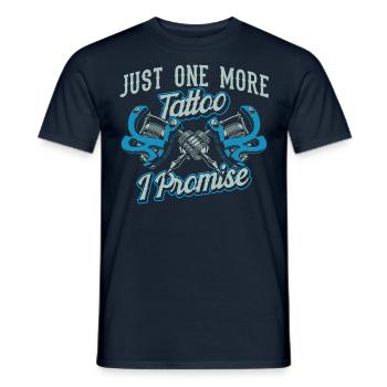 Seul un tatoueur promis artiste - T-shirt homme - marine - Devant - AI Model Male 178 light (178cm)