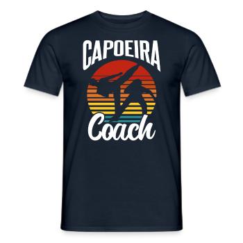 Entraîneur de Capoeira Hobby Arts Martiaux Brésiliens - T-shirt homme - marine - Devant - AI Model Male 178 light (178cm)