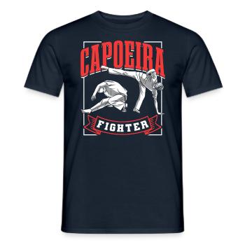 Capoeira Fighter Hobby Arts Martiaux Brésilien - T-shirt homme - marine - Devant - AI Model Male 178 light (178cm)
