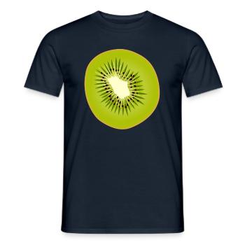 Kiwi KiwiFruit Kiwi Fruit Cadeau - T-shirt homme - marine - Devant - AI Model Male 178 light (178cm)