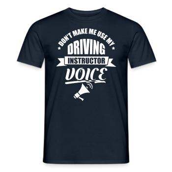 My Driving Instructor Voice Driving Instructor Voice Profession - Men's T-Shirt - navy - Front - AI Model Male 178 light (178cm)