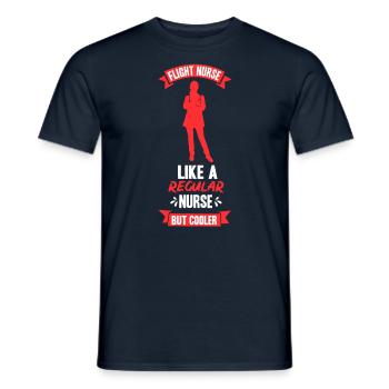 Flight Nurse Profession Flight Doctor Flight Physician - Men's T-Shirt - navy - Front - AI Model Male 178 light (178cm)