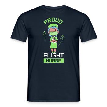 Stolze Flight Nurse Flugkrankenschwester Beruf - Männer T-Shirt - Navy - Vorne - AI Model Male 178 light (178cm)