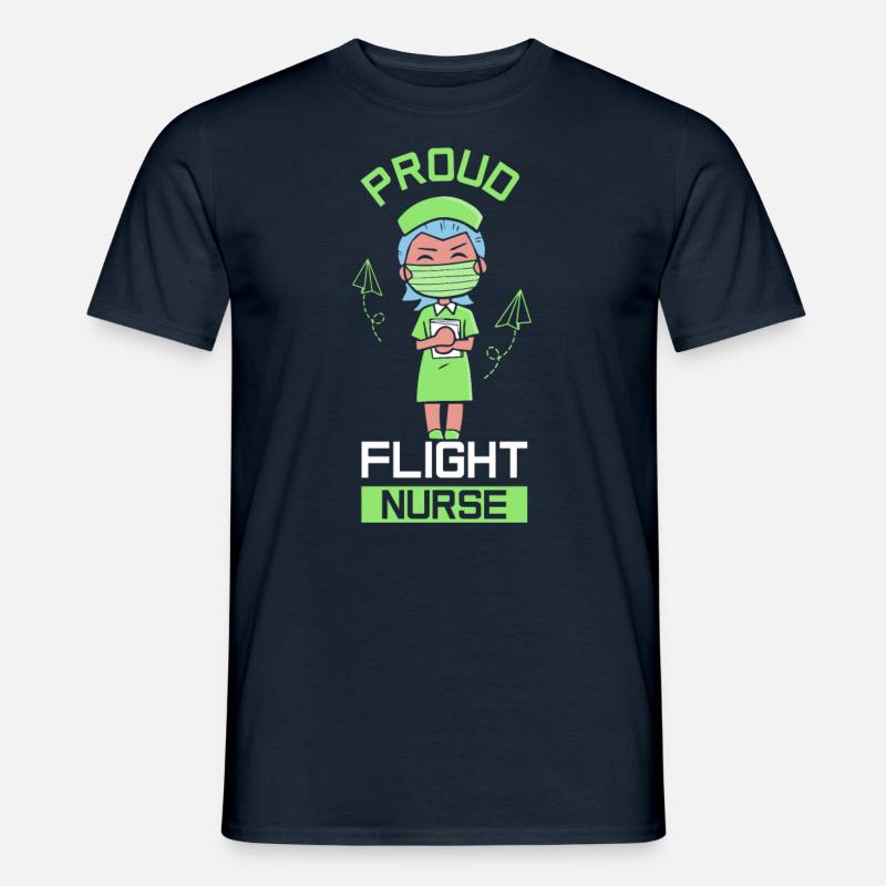 Stolze Flight Nurse Flugkrankenschwester Beruf - Männer T-Shirt - Navy