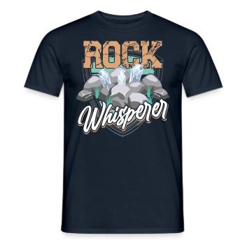 Rock Whisperer Geology Geology Student Geologist - Men's T-Shirt - navy - Front - AI Model Male 178 light (178cm)