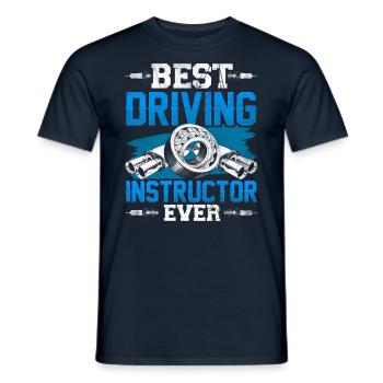 Bester Fahrlehrer Aller Zeiten Beruf Fahrschule - Männer T-Shirt - Navy - Vorne - AI Model Male 178 light (178cm)