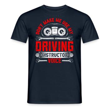 Mon instructeur de conduite Voice Driving Instructor Voice Profession - T-shirt homme - marine - Devant - AI Model Male 178 light (178cm)