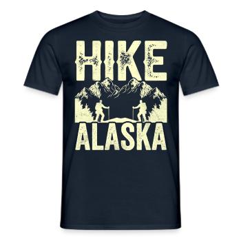 Wanderungen In Alaska Wandern Wanderung Wanderer - Männer T-Shirt - Navy - Vorne - AI Model Male 178 light (178cm)