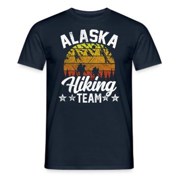 Alaska Hiking Team Randonneur - T-shirt homme - marine - Devant - AI Model Male 178 light (178cm)