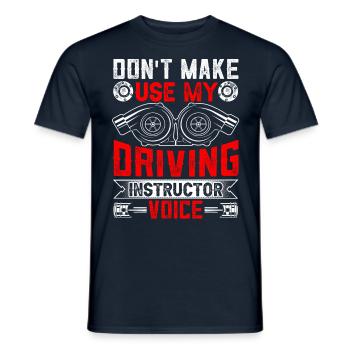 Mon instructeur de conduite Voice Driving Instructor Voice Profession - T-shirt homme - marine - Devant - AI Model Male 178 light (178cm)