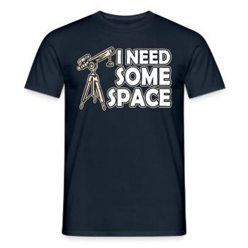 J’ai besoin d’un univers de télescope spatial - T-shirt homme - marine - Devant - AI Model Male 178 light (178cm)